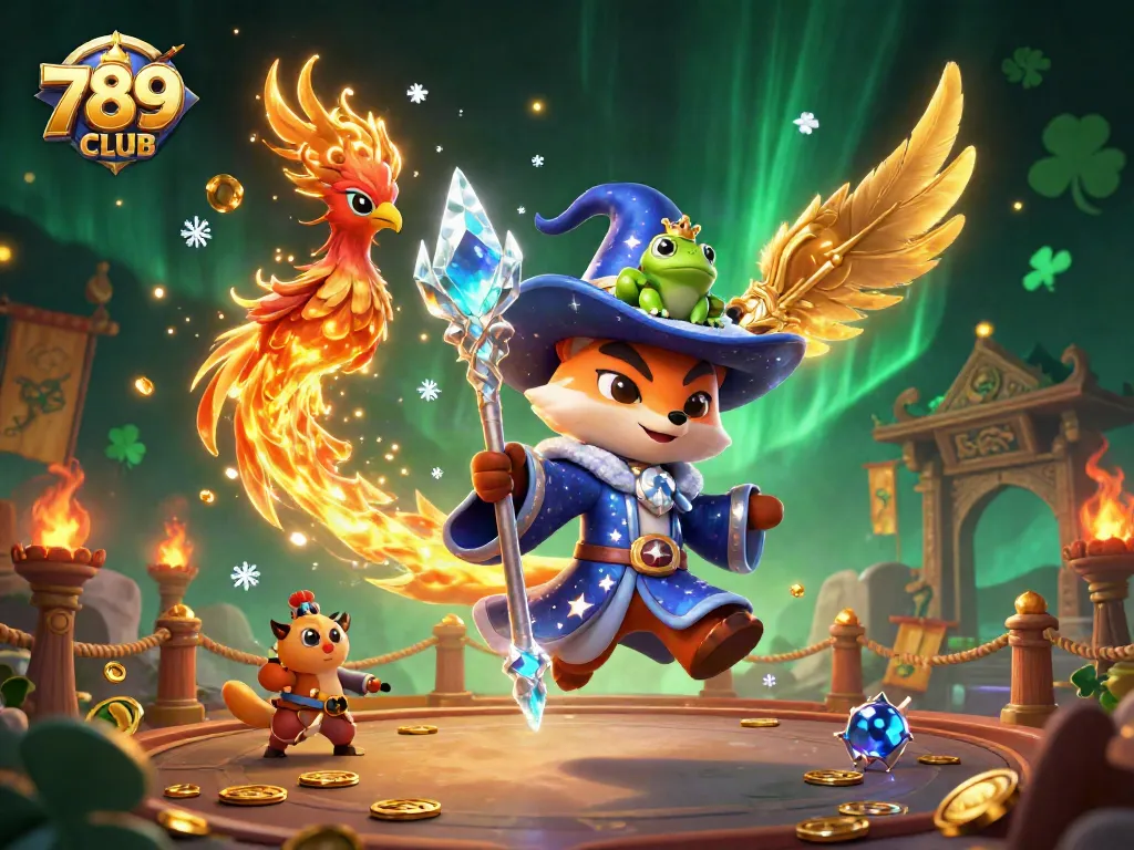 Experience the thrill of 789CLUB's gaming universe with enchanting characters and vibrant elements.