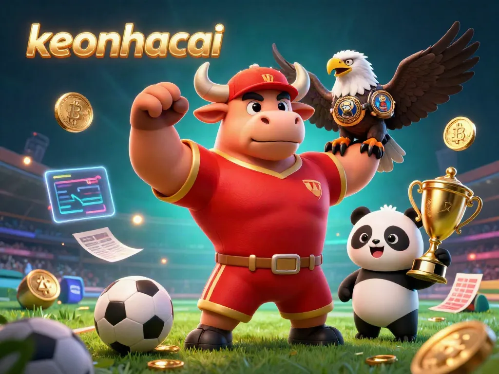 Engage with sports betting on keonhacai through vibrant characters and dynamic gaming elements.