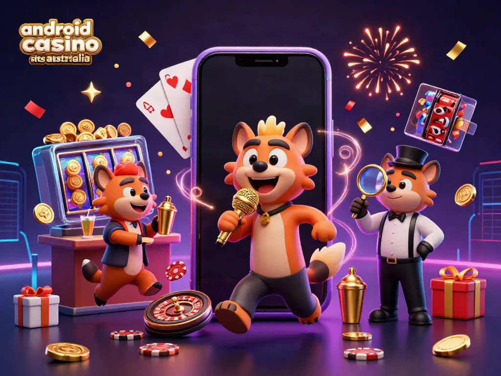 Experience the excitement of android casino sites australia with lively hyenas at a comedy casino club.