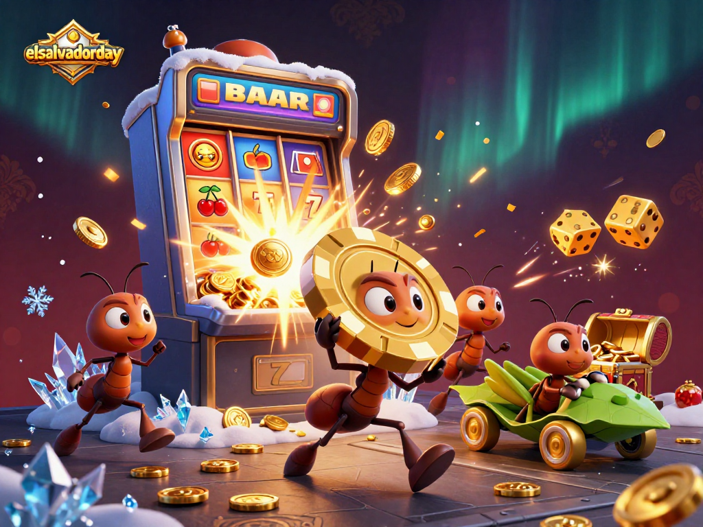 Engage with the thrilling heist of the ants in a vibrant casino scene featuring the keyword elsalvadorday.